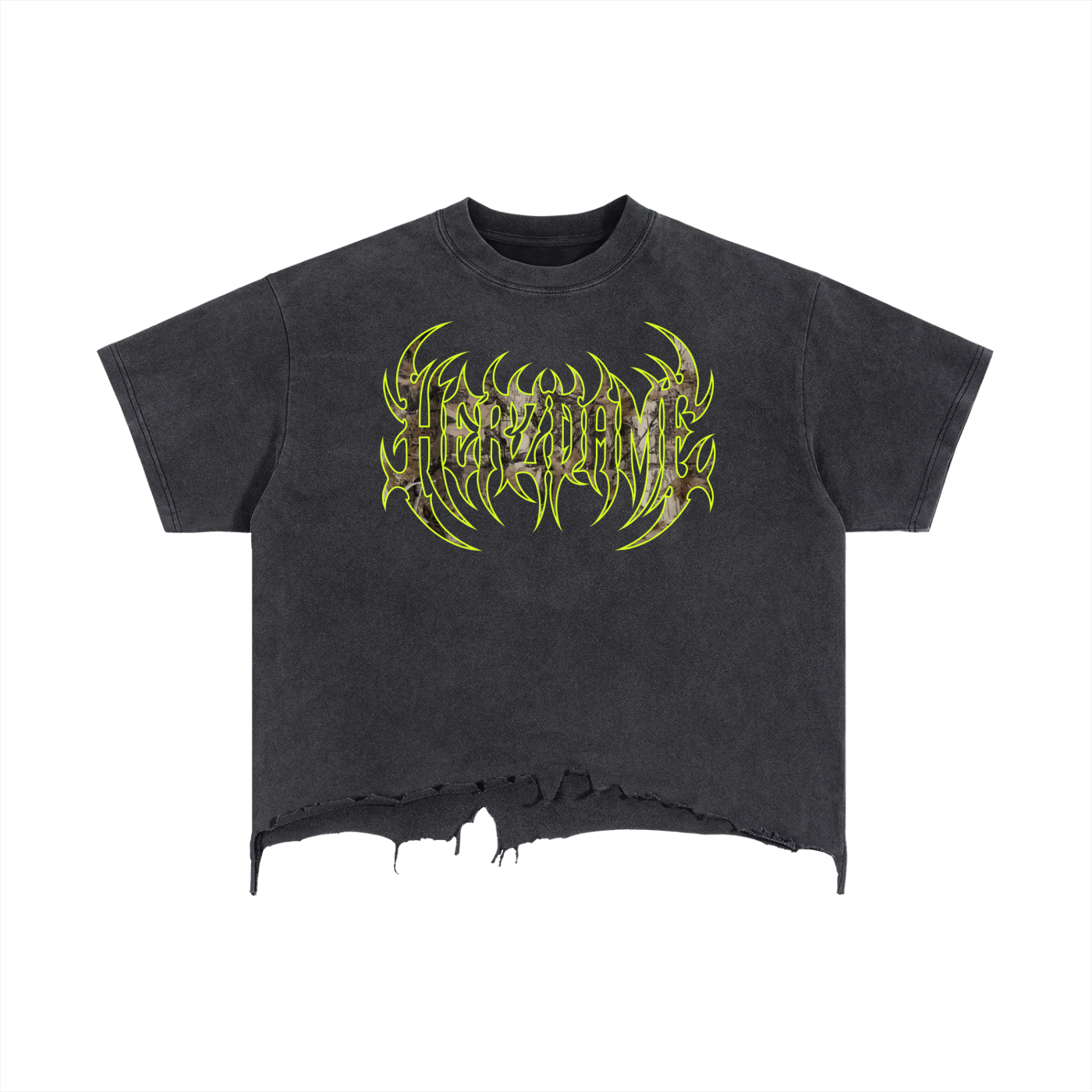 „Herzdame“ Camo T-Shirt black