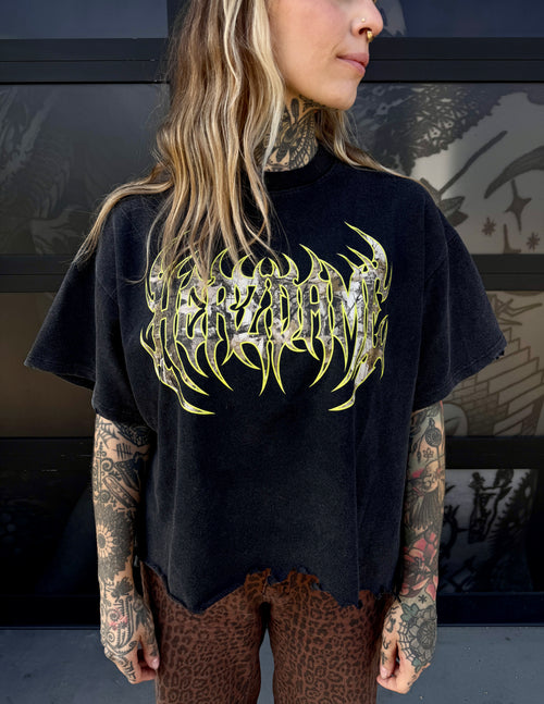 „Herzdame“ Camo T-Shirt black